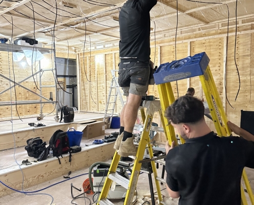 STAR CEILING CINEMA INSTALLATION DEVON exeter home cinema FIBRE OPTIC CEILING INSTALLATION