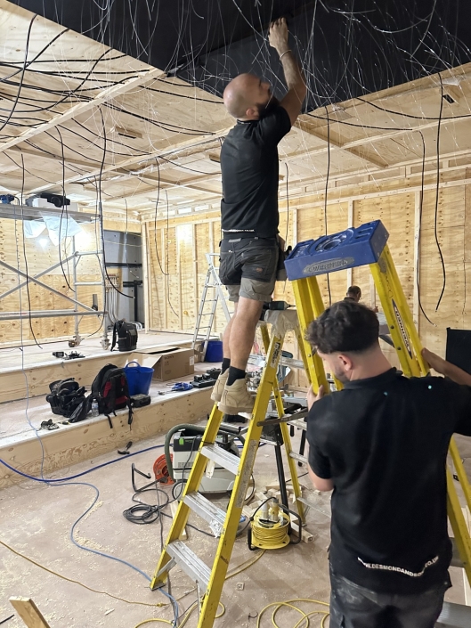 STAR CEILING CINEMA INSTALLATION DEVON exeter home cinema FIBRE OPTIC CEILING INSTALLATION