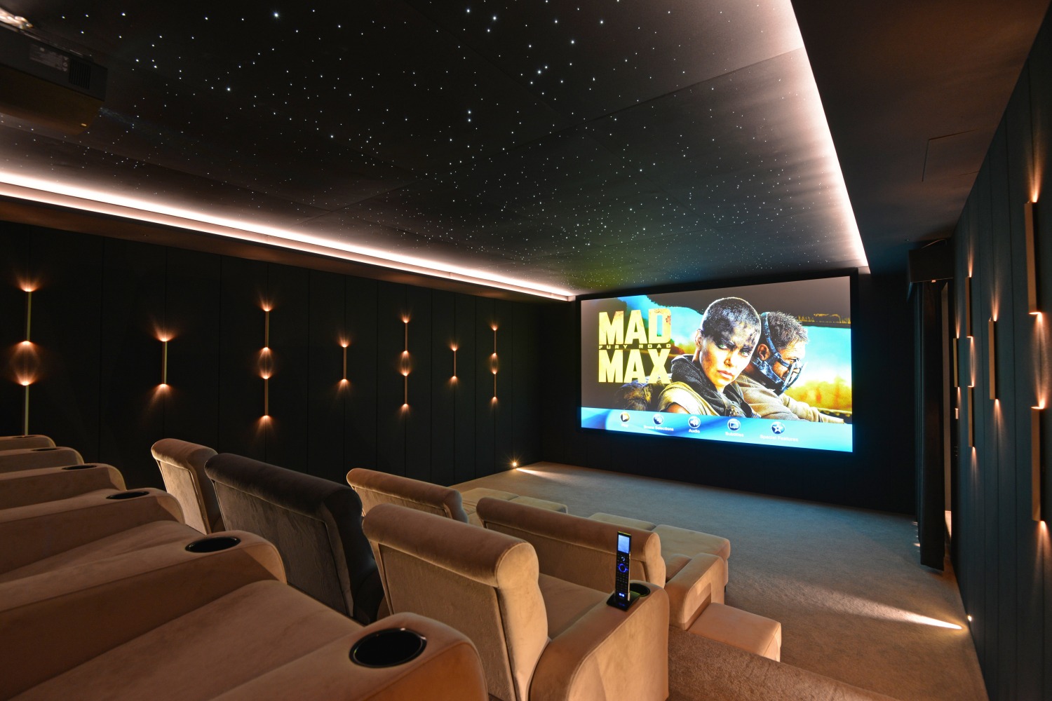 TIERED MOTORISED CINEMA SEATING DEVON DESIGNERS