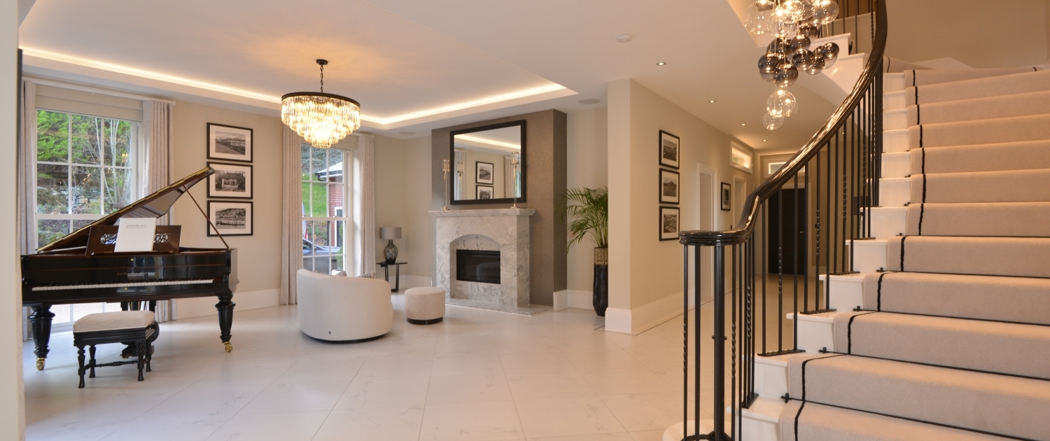 LUTRON AUTOMATED LIVING ROOM SHADING DEVON